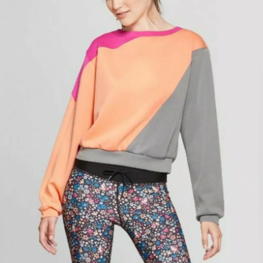 Joylab long Sleeves color block Top
